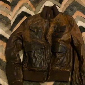 Authentic Ferrari leather bomber jacket